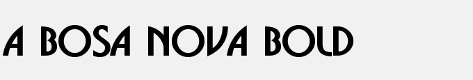A_Bosa Nova Bold